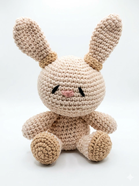 conejo de hilo tejido al crochet artesanal amigurumi - comprar online