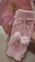 POLAINA POMPOM ROSA - TAM UNICO