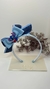 COLEÇÃO STITCH TIARA LAÇO LIZ - FITA PESPONTADA - Qiz Para Meninas