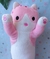 Peluche gatito largo 50cm rosa - comprar online
