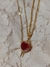 Collares corazon y daga dorados - comprar online