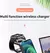 100w carregador sem fio 3 em 1 suporte doca para apple watch 8 7 airpods iphone1