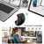 Rato vertical ergonômico 2.4ghz mouse óptico sem fio ajustável 2400dpi mão d
