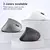 Rato vertical ergonômico 2.4ghz mouse óptico sem fio ajustável 2400dpi mão d