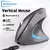 Rato vertical ergonômico 2.4ghz mouse óptico sem fio ajustável 2400dpi mão d