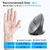 Imagem do Rato vertical ergonômico 2.4ghz mouse óptico sem fio ajustável 2400dpi mão d