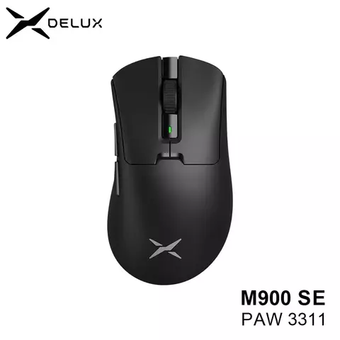 Delux M900 SE Mouse Gamer Sem Fio Ergonômico PAW3311 12000DPI