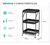 Carrito Organizador Premium Plegable Ruedas 3 Estantes Carro - comprar online