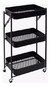 Carrito Organizador Premium Plegable Ruedas 3 Estantes Carro