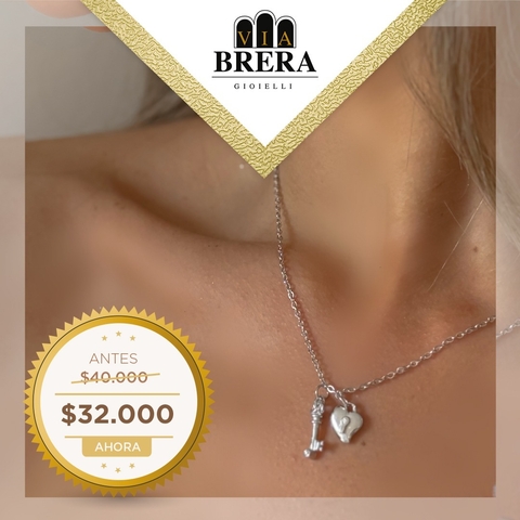 COLLAR LLAVE CORAZON