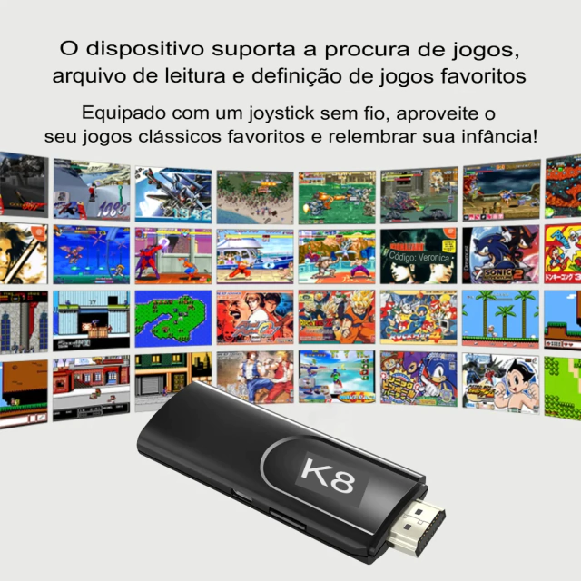 Tela de seleção de jogos