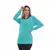 Camiseta Feminina Manga Longa Proteção UV 30 Verde Água