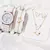 Conjunto Relógio de quartzo, anel, colar, brincos, pulseira na internet