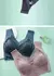 L-6L feminino sutiã grande push up seda gelo sem costura superior bralette rend