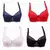 Sutiã de renda feminino capa de peito verão fino copo cheio roupa interior plu - comprar online