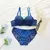 Conjunto de lingerie sexy multicolorida de 2 peças para reunião feminina push na internet