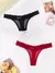 Imagem do 3 pçs/set sexy mulheres g-string roupa interior multi cor tangas femininas resp