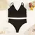 Imagem do Chrleisure Conjunto de Roupa Interior Feminina Lingerie Sem Fio Calcinha Sutiã