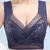 L-6L feminino sutiã grande push up seda gelo sem costura superior bralette rend - Verelli Lingerie