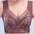 L-6L feminino sutiã grande push up seda gelo sem costura superior bralette rend