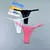 3 pçs ajustável sexy transparente tanga calcinha feminina renda roupa interior