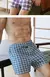 Conforto, Estilo e Liberdade: Cueca Boxer Masculina Plus Size em Algodão com Estampa Xadrez – Tamanhos do M ao 3XL! na internet