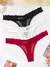 3 pçs/set sexy mulheres g-string roupa interior multi cor tangas femininas resp