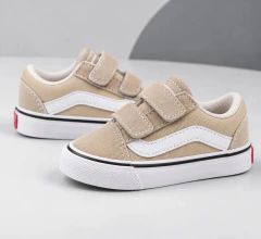 Zapatilla Mini Skool Beige con Abrojo - Kugel Kids