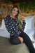 6509020***PIJAMA MALHA CANELADA PRETO URSO - Luck Cherry