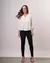 BLUSA MNG LONGA C/MARTINGALE DEC V BOTOES NAS COSTAS