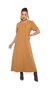 VESTIDO CARAMELO LISO C/BOLSOS NA FRENTE na internet
