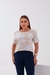 BLUSA LINHO ESTAMPADA C/VIVO - Canoni Oficial