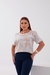 BLUSA LINHO ESTAMPADA C/VIVO - comprar online
