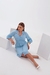 Imagem do VESTIDO CHEMISE LISO COM RENDA