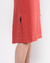 VESTIDO VERMELHO QUEIMADO DECOTE EM "V" E PESPONTO na internet
