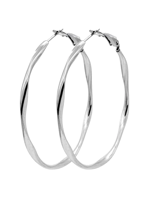 Aros Hoe Hoops | Silver - comprar online