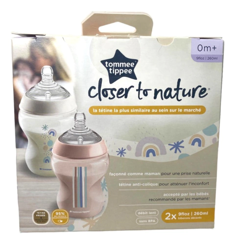 Biberones Tommee Tippee Closer To Nature 2 Pza 9 Oz Bpa Free - tienda en línea