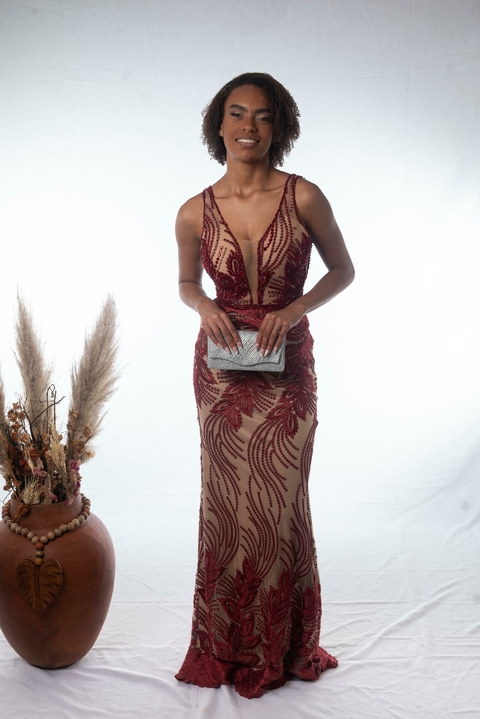 Vestido de Festa Longo Azaleia