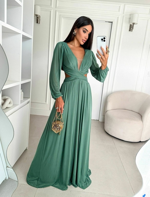 Vestido de Festa Longo Laura