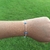 Pulseira de Prata 925 Olho Grego Azul Claro na internet