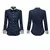 Primavera nova contraste retalhos camisa topos manga longa polo magro all-match - loja online