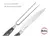 HUDSON - Set bbq cuchillo acero 8" y tenedor trincha - comprar online
