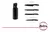 HUDSON - Set cuchillos acero basic x4 c/holder negro - comprar online