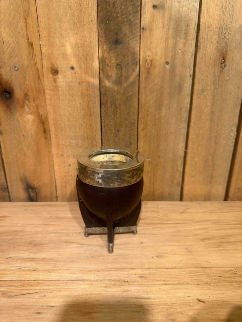 MANSERO - Mate cuero imperial c/patitas alpaca - comprar online