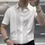 Imagem do Camisa masculina de manga curta verão casual conforto cor pura camisa superior
