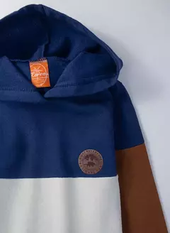 Conjunto Infantil Masculino Moletom Aplique Patch Marinho - StampMax