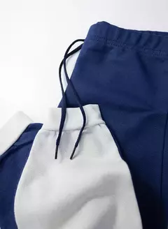 Conjunto Infantil Masculino Moletom Aplique Patch Marinho na internet