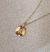 Colar medalha inicial banho ouro 18k - POR ENCOMENDA - comprar online
