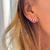 Brinco Ear Cuff rosa pink na internet