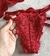Conjunto tule bordado romance vermelho - loja online